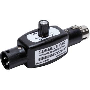 Sescom SES-MULTI-PAD 6-Position Variable 3-Pin XLR Inline Attenuator Cheap Sale Exclusive