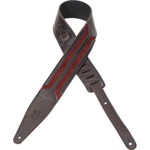 Levy's MGS317HWK-BRG 2-1/2" Garment Leather Guitar Strap-Burgundy Outlet Store For Sale