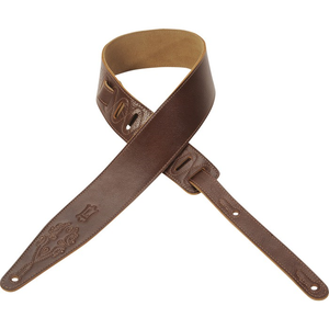 Levy's MG317VAN-BTA 2-1/2'" Super-Soft Garment Leather Guitar Strap-Brown Cheap Sale Collections