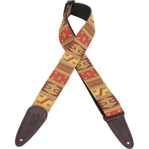 Levy's MGHJ2-006 2" Jacquard Leather Guitar Strap Clearance Eastbay