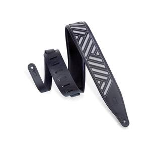 Levy's MC317DCO-BLK-GRY 2-1/2" Chrome-Tan Guitar Strap-Black/Grey Official Sale Online
