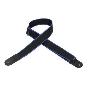 Levy's M8POLY-BKB-L 2" Polypropylene Guitar Strap-Black/Blue Choice Online