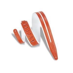 Levy's MG317DRS-WHT-ORG 2-1/2" Garment Leather Guitar Strap-White/Orange From China Cheap Pice