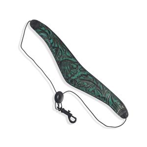 Levy's M27W-002 2-1/2" Top Grain Leather Saxophone Strap-Green New Arrival For Sale