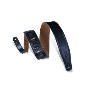 Levy's M26GF-BLK 2-1/2" Garment Leather Guitar Strap-Black Manchester Cheap Pice