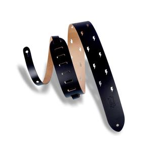 Levy's M12LBC-BLK 2" Chrome-Tan Guitar Strap-Black Cheap Pice Wholesale