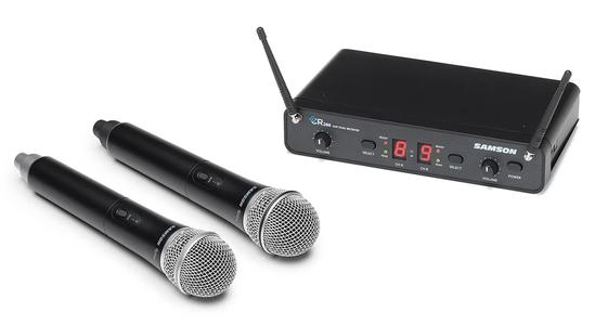 Samson Concert 288 Handheld Dual Channel Wireless Microphone System, Band I 518-542MHz/542-566MHz Sale 2025 Newest