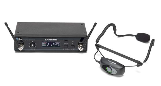 Samson AirLine 99 Wireless Fitness Headset System with Qe Fitness Microphone, K Band Inexpensive Sale Online