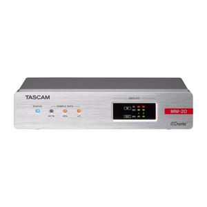 Tascam MM-2D-X 2-Channel Mic/Line Input/Output Dante Converter with Built-in DSP Mixer Marketable For Sale