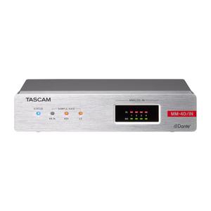 Tascam MM-4D/IN-E 4-Channel Mic/Line Input Dante Converter with Built-in DSP Mixer Extremely For Sale