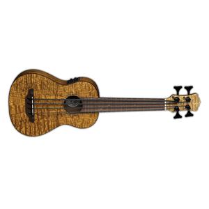 Luna Guitars Uke Bari-Bass Quilt Ash Top with Preamp and Padded Gigbag, 4-String Free Shipping Wiki