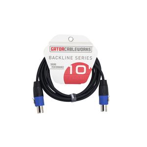 Gator GCWB-SPK-10-2TL Backline Series Straight Twist Lock to Straight Twist Lock Connector Speaker Cable Outlet Marketable