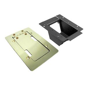 Ace Backstage Co. 025BR Mini Stage Pocket Standard Solid Brass Lid Trim Bezel with Brushed Finish Discount Outlet Locations