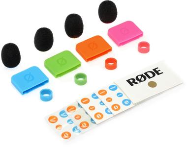 RODE COLORS2 4 Colored Windshields for Wireless GO, Wireless GO II, Lavalier GO and Smartlav Comfortable