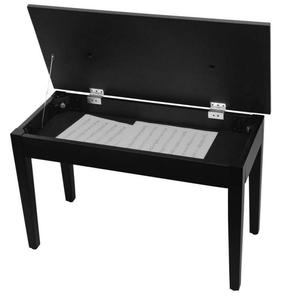 On-Stage KB8904B Deluxe Keyboard Bench with Storage Compartment-Black Get Authentic For Sale