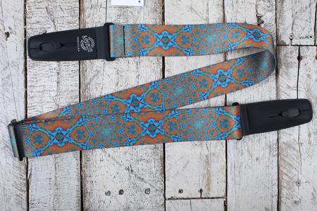 Lock-It Straps 2 Inch Poly Plush Series - Psychedelic Orange Blue Cheap Eastbay