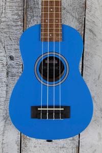 Kala Ukadelic Blue Ink Soprano Ukulele All Wood Uke UK-BLUEINK with Tote Bag Extremely Cheap Online