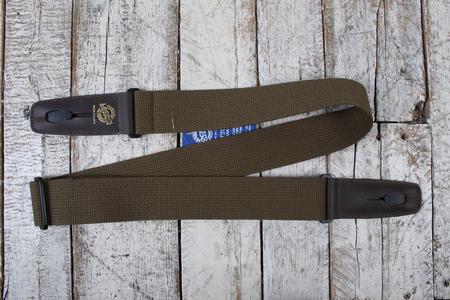 Lock-It Straps 2 Inch Guitar Strap Cotton Series Olive Clearance Clearance Store