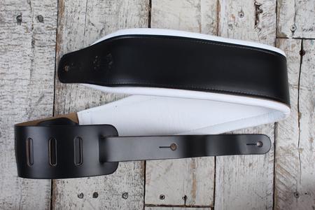 Levy's M26PD-BLK_WHT 3 inch Top Grain Leather Guitar Straps Tuxedo Buy Cheap Latest