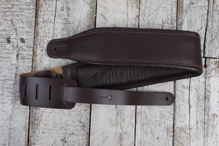 Levy's M26PD-DBR_DBR 3 Inch Top Grain Leather Guitar Strap Dark Brown Clearance Best Store To Get