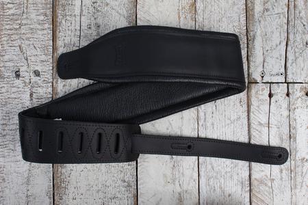 Levy's PM32BH-BLK 3.25 Inch Wide Butter Leather Guitar Strap Black Discount Low Pice