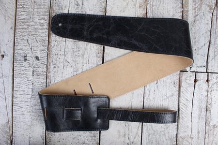 Henry Heller 3.5" Capri Leather Strap w/Suede Backing - Black Free Shipping Pices