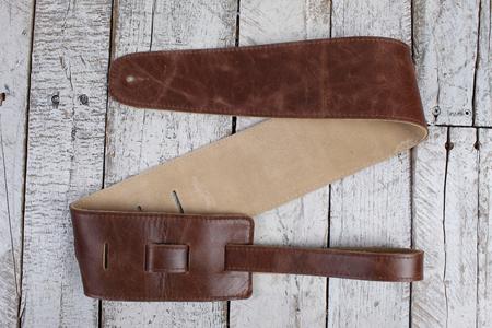 Henry Heller 3.5" Capri Leather Strap w/Suede Backing - Vintage Brown Cheap Visit