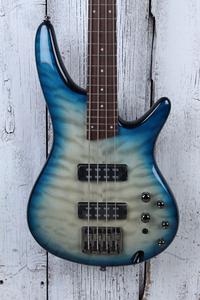 Ibanez SR400EQM 4 String Electric Bass Guitar Stained Cosmic Blue Starburst Discount Pices
