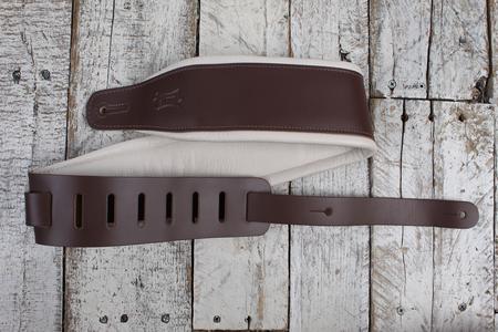 Levy's M26PD-BRN_CRM 3 Inch Amped Leather Series Guitar Strap Brown and Cream Sale Footlocker Pictures