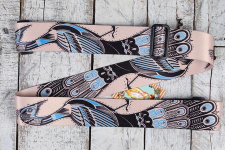 Henry Heller 2" Wide Peacock Tattoo Design Guitar Strap Hot Sale Cheap Pice