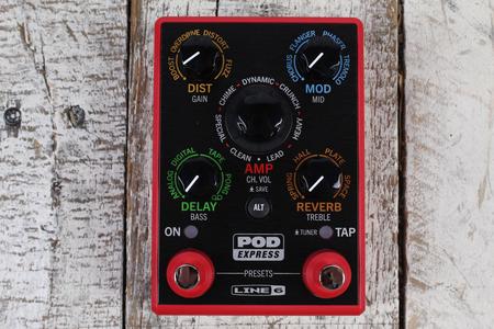 Line 6 POD Express Guitar Amplifier Modeler Cabinet Emulator Effects Processor Free Shipping Good Selling