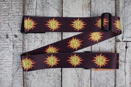 Henry Heller 2 Inch Artist Series Sublimation Guitar Strap New Age Sun Design Brown Clearance Footlocker Finishline