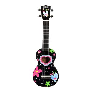 Mahalo Ukuleles Art Series Soprano Ukulele, Heart Best