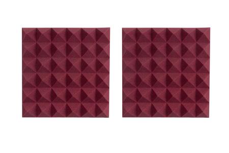 Gator GFW-ACPNL1212PBDY-2PK 2 Pack of Burgundy Acoustic Pyramid Panel, 12 x 12 Inches Cheap Professional