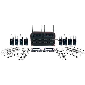 VocoPro MIB-QUAD-8B 8-Channel Wireless Headset/Lapel Microphone System Discount Collections
