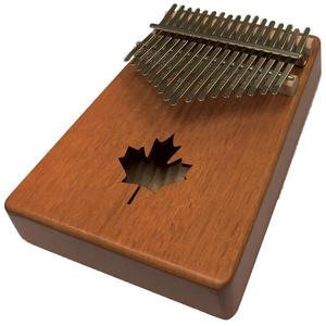 Beaver Creek BCKALM-17EH Mahogany Kalimba 17-Keys with Bag & Accessories-Natural with Maple Leaf Cutout On Hot Sale