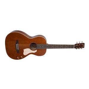 Art & Lutherie Roadhouse Parlor Acoustic/Electric Guitar with Q-Discrete Pickup & Gig Bag-Havana Brown Tumblr