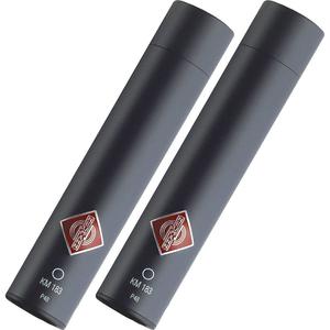 Neumann SKM 183 MT Stereo set includes Two Each: KM183, SG21BK, WNS100 in One Woodbox Matte Black Manchester Great Sale Online