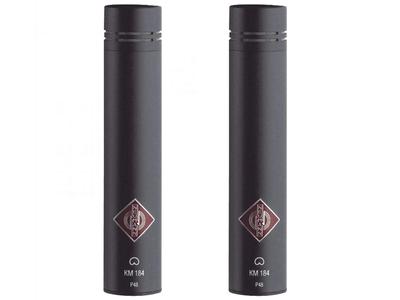 Neumann SKM 184 MT Stereo Set includes Two Each: KM184, SG21BK, WNS100 in One Woodbox Matte Black Cheap Genuine