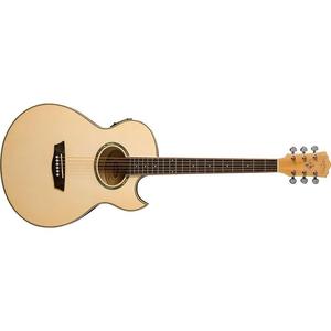 Washburn EA20-A Mini Jumbo Acoustic/Electric Guitar-Natural Sast For Sale