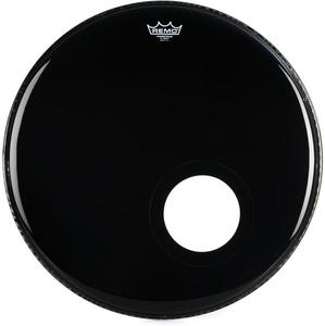 Remo P3-1022-ES-DM 22" Black Bass Drum Head w/5" Dynamo Cheap Pice Outlet