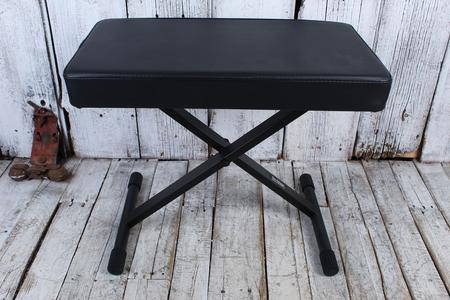 On Stage Deluxe Padded Keyboard Bench X Style Foldable with Padded Seat KT7800 Clearance Pices