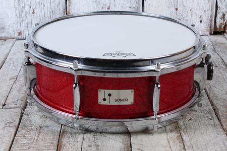 Sonor Vintage 60's Beech Snare Drum 5 x 14 Snare Drum Red Sparkle Cheapest Pice Cheap Online