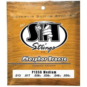 SIT P1356 Medium Gauge Phosphor Bronze Acoustic Guitar Strings - 13-56 Clearance Hot Sale