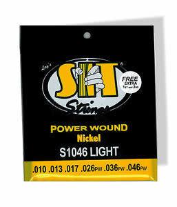 SIT S1046BP Powerwound Nickel Electric Guitar Strings 10-46 - Bonus Pack Clearance Cheap Online