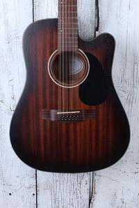 Mitchell T331-TCE 12 String Dreadnought Acoustic Electric Guitar Edge Burst Fake Cheap Online
