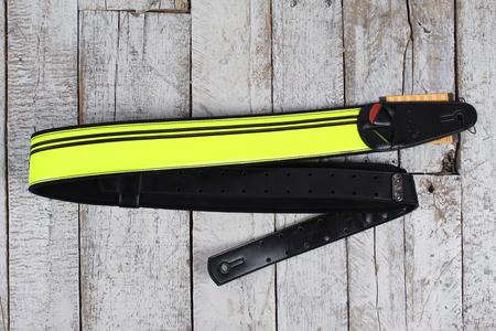 Right On Mojo Race Guitar Strap - Neon Yellow Cheap Low Pice Fee Shipping