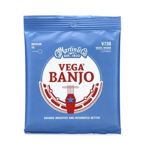 Martin Vega Nickel Wound 5-String Medium Banjo Strings - 10 Gauge Very Cheap