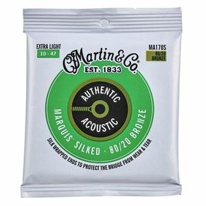 Martin MA170S Marquis Silked 80/20 Bronze Acoustic Guitar Strings - Extra Light Free Shipping Footlocker Finishline