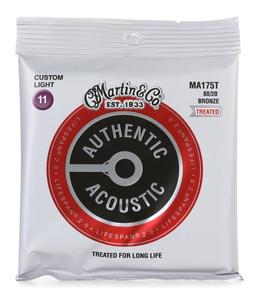 Martin MA175T Authentic Lifespan 2.0 Treated 80/20 Bronze Acoustic Guitar Strings - Custom Light Outlet Best Place